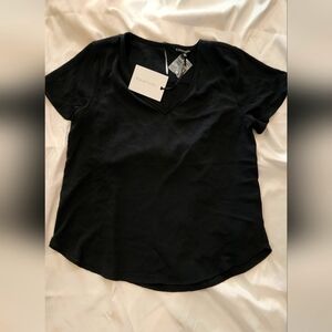 41 Hawthorne Flutter Sleeve Black Women's Top Size M Petite